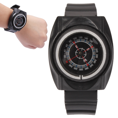 Practical Wrist Watch Style Compass with Strap - Click Image to Close